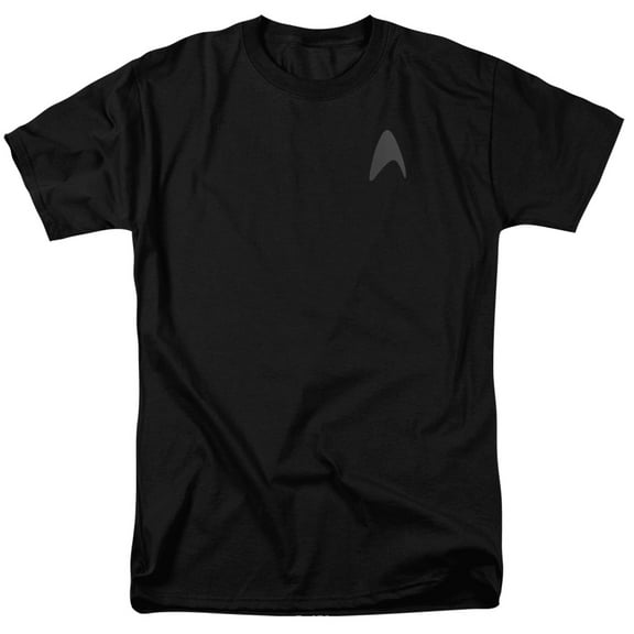 Star Trek Darkness Command Logo Adult 18/1 T-Shirt Black