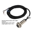 thumbnail image 1 of 4Pcs 12mm Inductive Proximity Switch PNP 3 Wire Normally Open IP67 NO Contact Proximity Sensor 6‑36VDC, 1 of 1