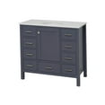 thumbnail image 3 of Horizon 42" Bathroom Vanity with Marine Gray Cabinet and Engineered White Top, 3 of 6