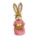 thumbnail image 5 of Estatuilla de conejo de Pascua de paja de pie, estatua de , escultura de Animal para mesa, fiesta, decoración del hogar, regalos de vacaciones niña sombrero Macarena Conejo de Pascua de paja, 5 of 8