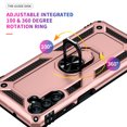 thumbnail image 5 of Designed for Samsung Galaxy A56 5G Case, Military Grade Protective Phone Case Cover with Enhanced Metal Ring Kickstand [Support Magnet Car Mount] Compatible with Samsung Galaxy A56 5G, Rosegold, 5 of 7