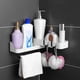 thumbnail image 4 of Precios Especiales en Productos Populares, Estante de pared para baño, cocina, baño, estante de almacenamiento, estante giratorio en capas triangulares Akmoler, 4 of 9