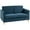 Blue, variant on HOMCOM 56" Loveseat Sofa, 2-Seater Couch with Wooden Legs, Grey