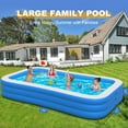 Extra Large Inflatable Swimming OIF8 Pool with Pump,Blow Up Inflatable
