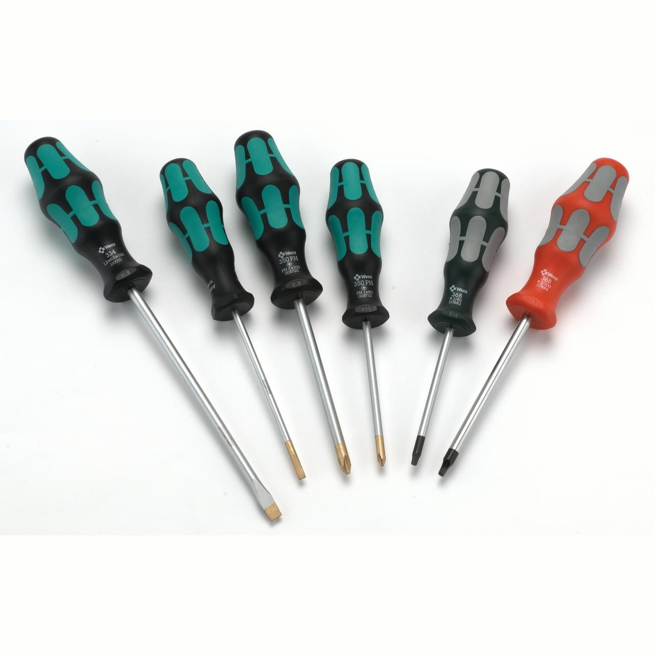 WERA Screwdriver 6 Piece Set with Laser Tip