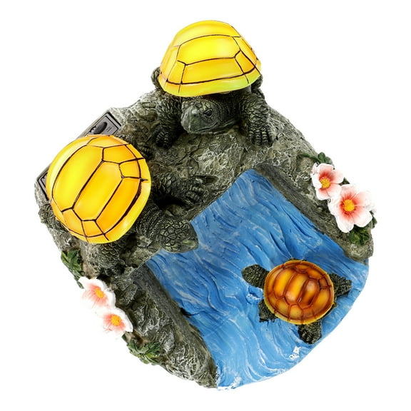 HAMPPLIES Gutter Downspout Extension Statue Turtle Outdoor Sculpture 17.2X16.5X14.5In 1Pack