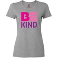 thumbnail image 3 of Inktastic Be Kind Logo in Pink and Purple Women's T-Shirt, 3 of 5