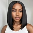 thumbnail image 7 of Straight Human Hair Wig Side Part 13×4 Lace Frontal Wigs Pre Plucked Hairline, 7 of 7