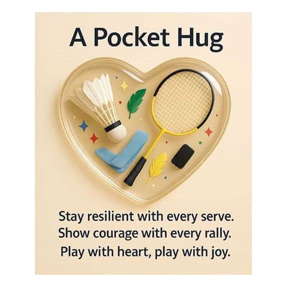 CYSFASHION Sports Theme Pocket Hug Token Inspirational Greeting Card Football Tennis Baseball Motivational Keepsake Gift For Athletes Teammates
