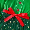 thumbnail image 6 of Wuxian Christmas Children Kids Girls Teenagers Outfits Sets Long Sleeve Princess Dress Green Outfits Sets Stylish Dailywear For Toddler, 6 of 8