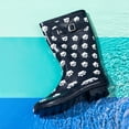 thumbnail image 3 of Norty Women's Hurricane Rain Boots – Waterproof Mid-Calf Length 11 inch Rubber Winter Spring and Garden Boots - runs a 1/2 size large, 3 of 6