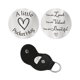 thumbnail image 2 of Moneda de decisión con palabras motivacionales como regalo para enamorados. Llaveros de acero inoxidable, colgantes para llaves de coche, regalo de bolsillo de PU., 2 of 6