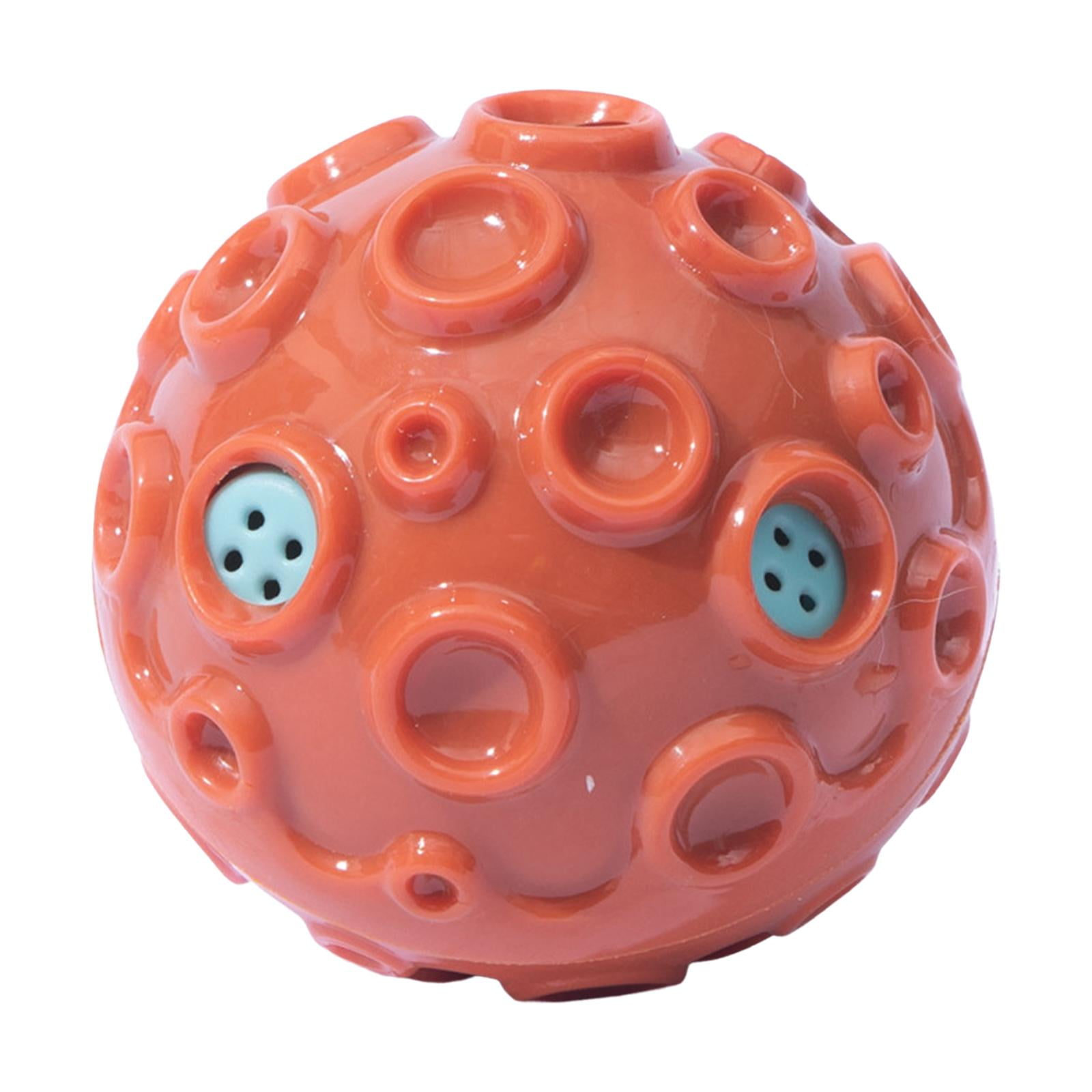 Bvdfgk Aggressive Chew Dog Toy Ball, Interactive Dog Ball with Squeaking Sound, Durable Red