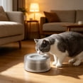 thumbnail image 3 of Water Bowl 1200ML Large Capacity Floating Design Spill Proof Drinking Bowl Easy Clean Durable Pet Feeding Basin Hydration Supply Tool for Cat Dog Indoor Outdoor Daily Use, 3 of 4