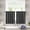 Gray, variant on 30"x24" Half Window Curtain, Rod Pocket Kitchen Curtain, Short Blackout Curtain for Small Window