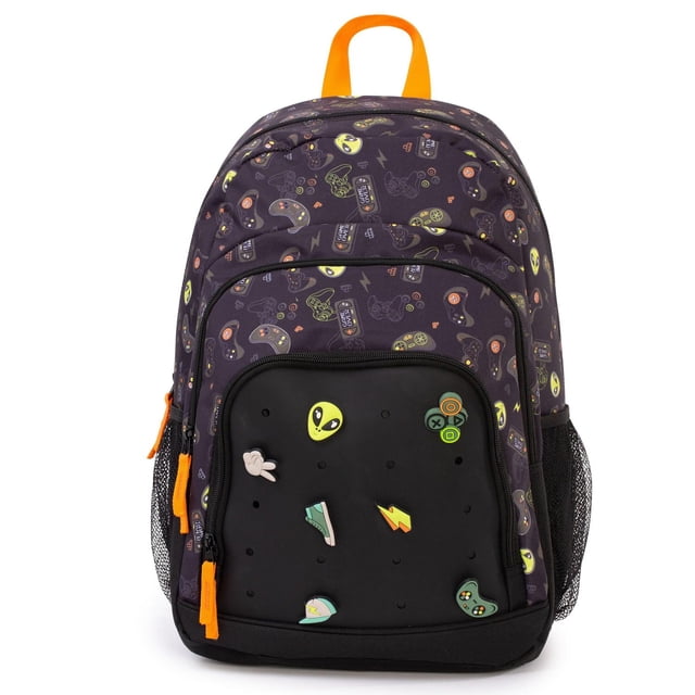 Sac à Dos Scolaire à Compartiments Multiples Jetstream avec poche pour ordinateur portable et Breloques