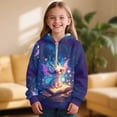 thumbnail image 2 of Pzuqiu Dragon Sweatshirt Kids Size 12-13 Personalized Versatile Girls' Fashion Hoodies & Sweatshirts Soft Stretchy Fall Winter Clothes Warm Long Sleeve for Outdoor Activities, 2 of 7