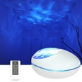 thumbnail image 1 of Projector Lamp LED Projector Bluetooth Music Mood Light with Remote Control Timer, 8 Color Changing Ocean Wave Effect Night Light Support Tf Card Aux For Gifts / Decoration / Children / Adults, 1 of 7