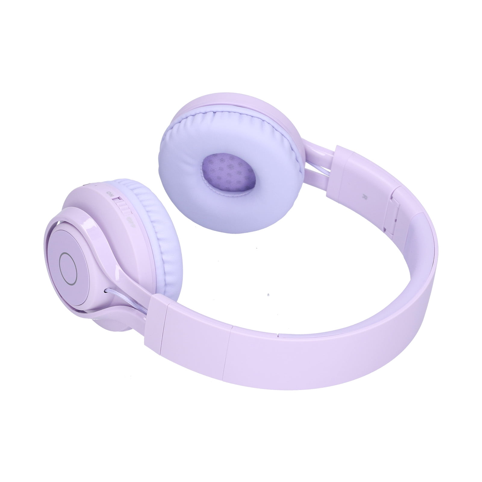 Kids Headphones, Kids Headphones Volume Limit Comfortable To Wear Foldable  with Microphone for Learning for Listening Music Purple
