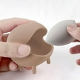 thumbnail image 5 of Makeup Sponge Holder, Unbreakable Applicators Drying Rack Makeup Sponge Storage for Women Girls Hollow , Brown, 5 of 10