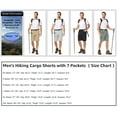 thumbnail image 7 of Weilanxin Cargo Shorts for Men Water Resistant Hiking Travel Active Nylon Shorts with 7 Pockets Darkblue M, 7 of 7