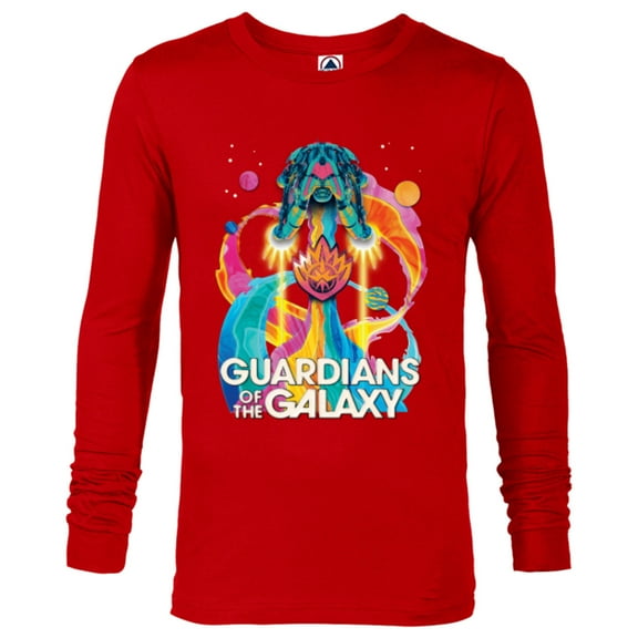 Marvel Guardians of the Galaxy Volume 3 Bowie Space Rainbow - Long Sleeve T-Shirt for Men - Customized-New Red