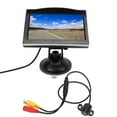 thumbnail image 1 of Backup Camera Monitor Kit, Backup Camera System Kit 5in Rearview Monitor V1 V2 Video Input High Definition 12-24V for Vehicles, 1 of 7