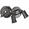thumbnail image 3 of Hubbell Electrical LCR23N2-BR Support de Projecteur Double Rond - Bronze, 3 of 3