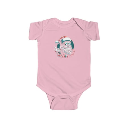 

Santa Punk Rock N Roll Heavy Metal Infant Baby Bodysuit Sizes 6-24 Months