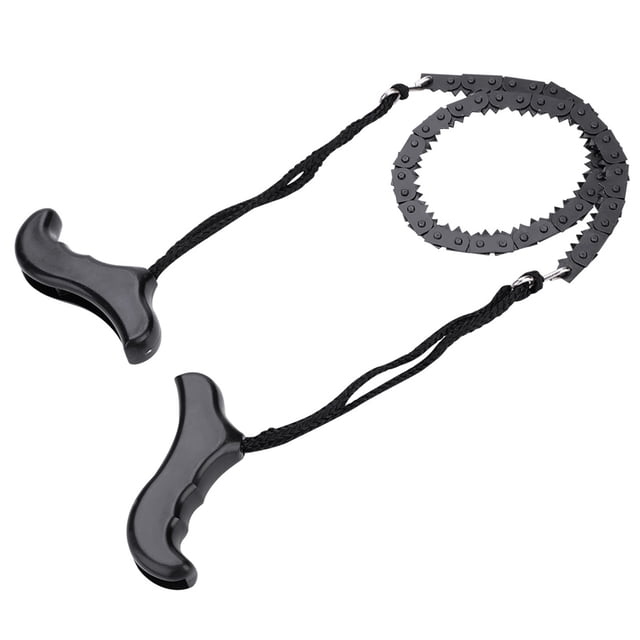 Portable Lightweight Metal Manual Chain Saw Outdoor Emergency Survival Accessory