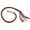 ORANGE/BLACK, variant on Daniel Smart Leather Motorcycle Whip with Pool Ball Biker Get Back Whip 42”Long Motorcycle Handle Bar Accessories.