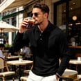 thumbnail image 6 of TBKOMH Men's Polo Shirts Long Sleeve Quick Dry Work Hiking Casual Collared Shirt Lightweight Breathable Active Pullover Tops for Fall Black L, 6 of 9