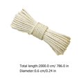 thumbnail image 3 of 2Pcs 20M Practical Hemp Rope Cat Scratching Post Replacement Hemp Rope DIY Rope, 3 of 7