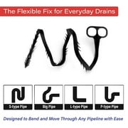 Dr. Rooter 20 Drain Snake with 46 Trap Spikes, Non-Toxic & Reusable, 2 Pack