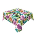 thumbnail image 2 of Wukai Watercolor Flowers Waterproof Tablecloth for Kitchen Dining, Fits Square Tables for 2-4 Seats -54"x54", 2 of 7