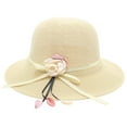 thumbnail image 2 of TANGNADE Sun Hats for Women Travel Small Fresh Big Gets Beach Cool Hat Seaside Sunshade Summer Hats Khaki, 2 of 3