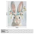thumbnail image 4 of Orinice Rabbit Floral Crown Beatrix Potter Warm Lightweight Blanket Soft Fleece Throw Blanket for All Seasons - Living Room Sofa Decor Cow Gifts Blanket, Super Soft & Breathable, Multiple Sizes, 4 of 6