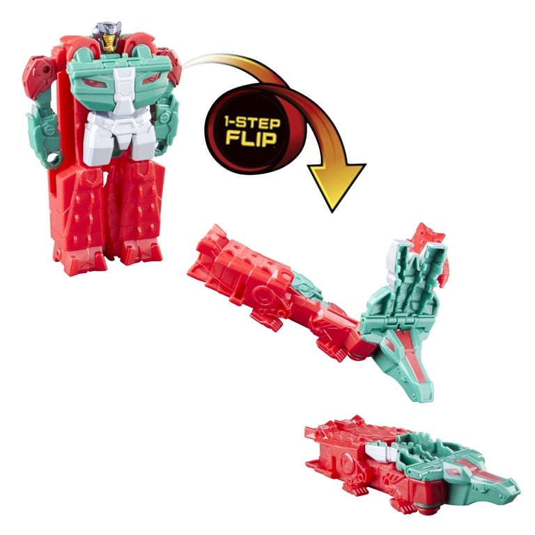 Transformers EarthSpark 1-Step Flip Changer Skullcruncher, Croc