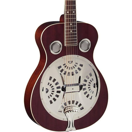 - Regal RD-40 Resonator Natural Mahogany Round Neck