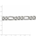 thumbnail image 5 of 925 Sterling Silver 10.75mm Figaro Chain 24 Inch, 5 of 7