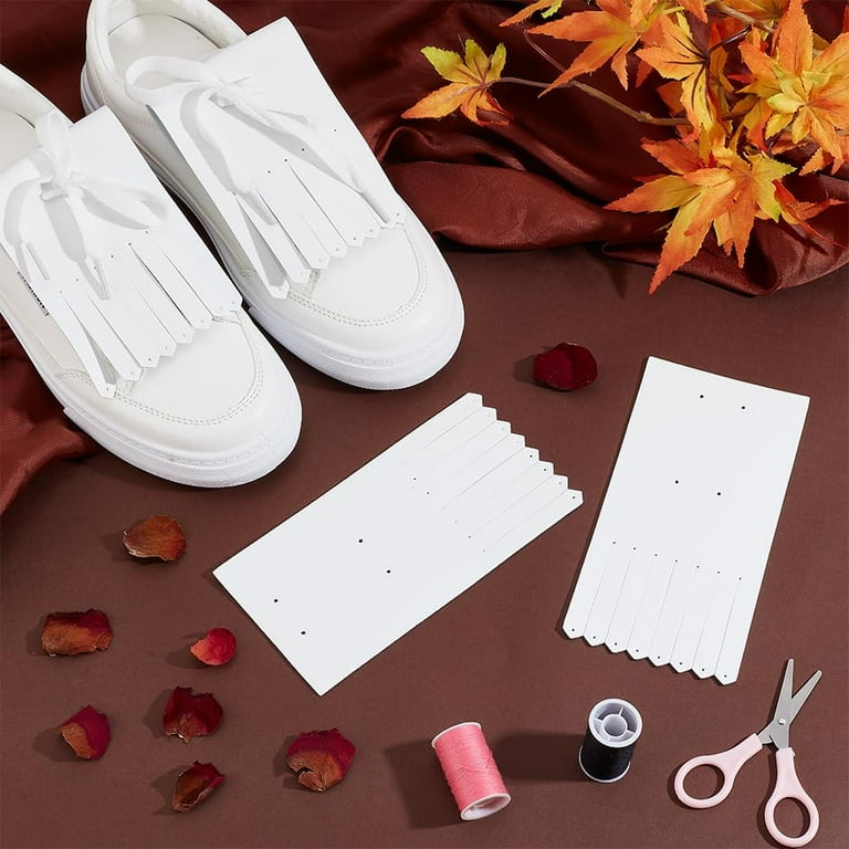 PU Leather Lace-on Shoe Fringes Shoe Tongue Shoe Lace Tassel Charm