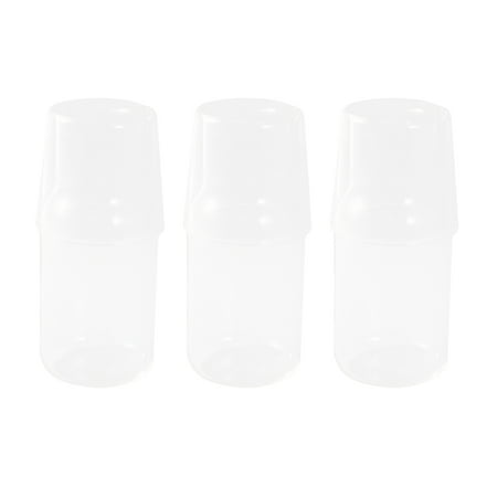 

3X Water Carafe with Tumbler Glass Cold Hot Water Bottle Sets Bedside Water Pitcher High Temperature Resistance Bottle