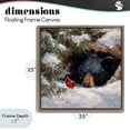 thumbnail image 4 of Stupell Industries Farmhouse Warm Watch From The Den Brown Floating Frame Canvas Art, 25 x 25, by Tina LeCour, 4 of 8