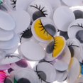 thumbnail image 3 of 177 Pcs de Ojos de Pestañas Hecho de Plástico Accesorios Decorativos para Artesanías Proyectos Gloria Juguetes Wiggle Eyes, 3 of 9
