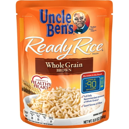 (3 Pack) UNCLE BEN'S Ready Rice: Whole Grain Brown, (Best Black Beans And Rice)
