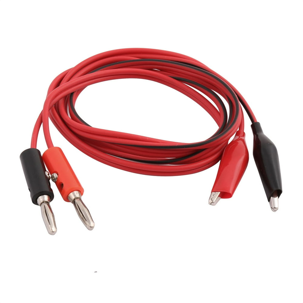 Uxcell Pair 3.3 ft Multimeter Test Leads Banana Connector to Alligator