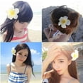 thumbnail image 3 of Side Clamp Hawaiian For Bridal Wedding Party Beach Holiday Wreath Headdress Hair Accessories DIY Egg Blossom Hair Clips Flower Headwear Hairpin Hair Barrette ORANGE, 3 of 8