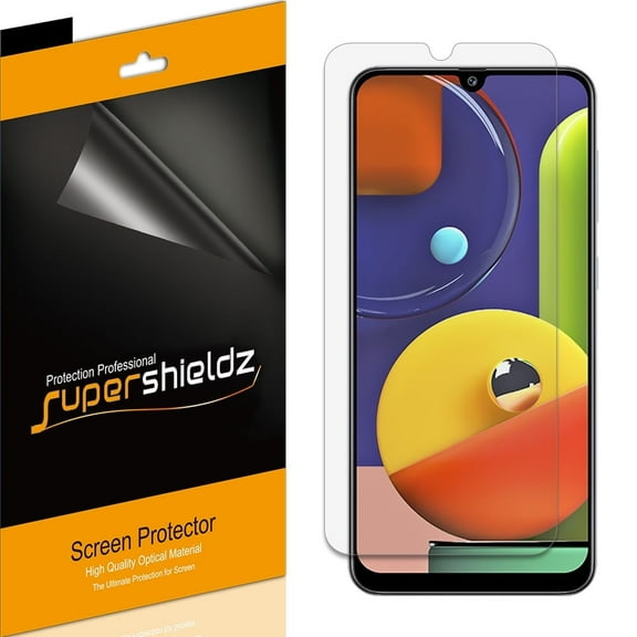 [6-Pack] Supershieldz for Samsung Galaxy A50s Screen Protector, Anti-Bubble High Definition (HD) Clear Shield