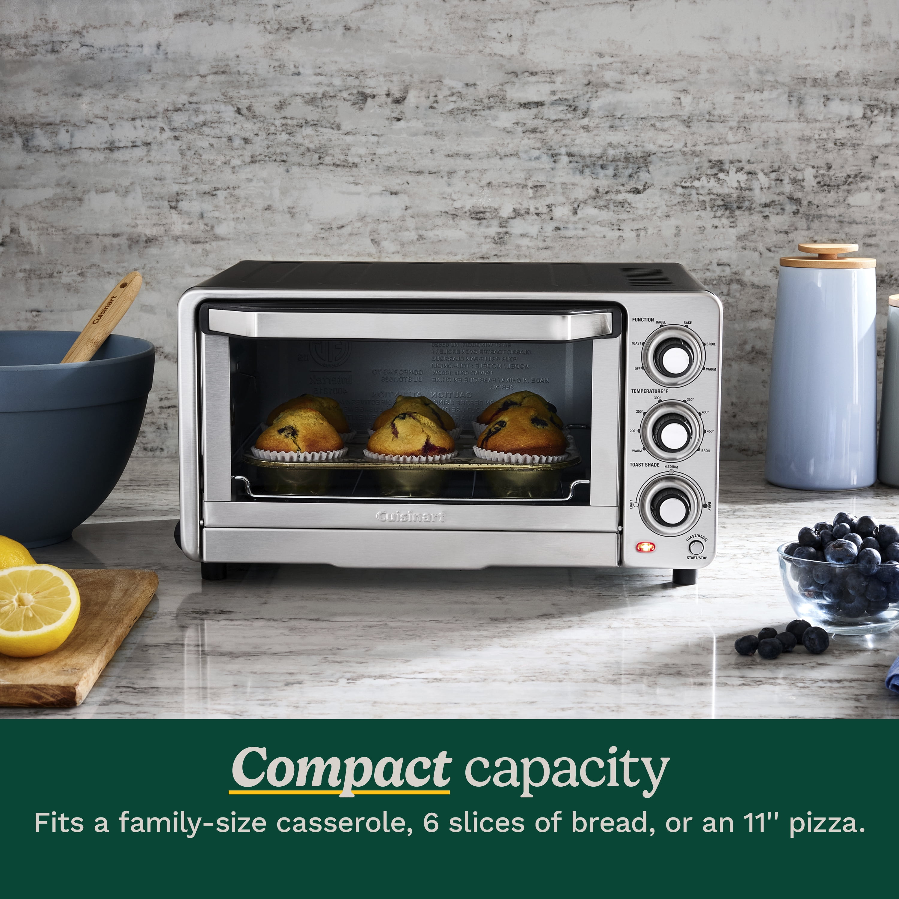 Cuisinart Custom Classic Toaster Oven Broiler, TOB-40NNAS