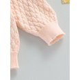 thumbnail image 6 of Wassery Baby Girls Knitted Cardigan 3M 6M 12M 2T 3T Toddler Spring Autumn Sweater Coat Long Sleeve Button-down Crochet Outwear Infant Winter Warm Clothes, 6 of 8